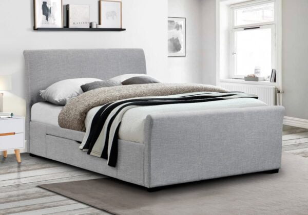 capri fabric bed